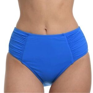 LA BLANCA Capri blue island goddess high waist full bottom coverage swim bottom